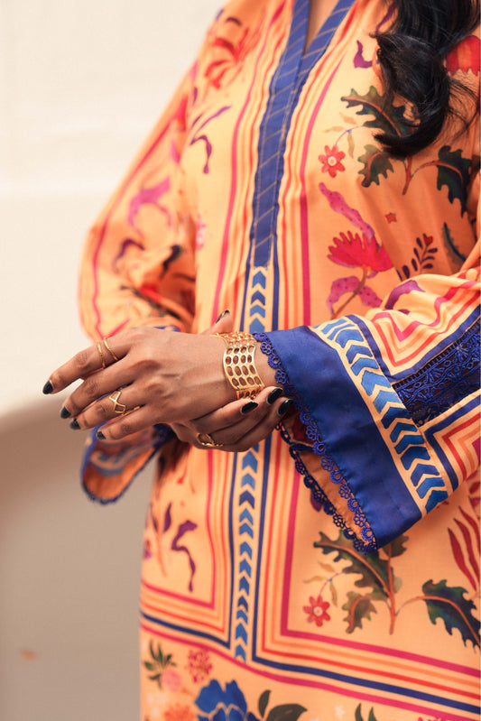 Elva | Printed Poly Lawn Shirt