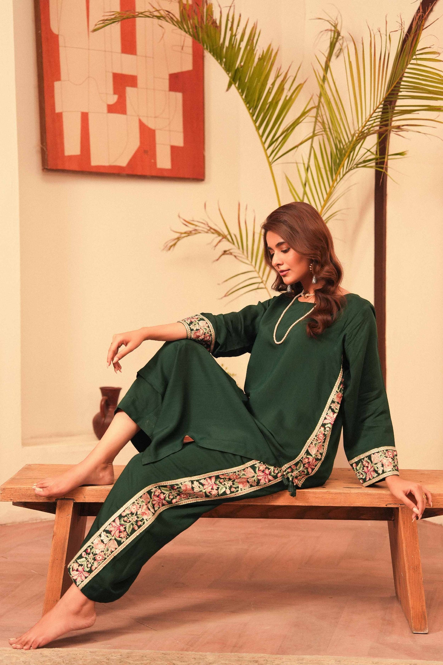 Vera | Silk Embroidered 2PC