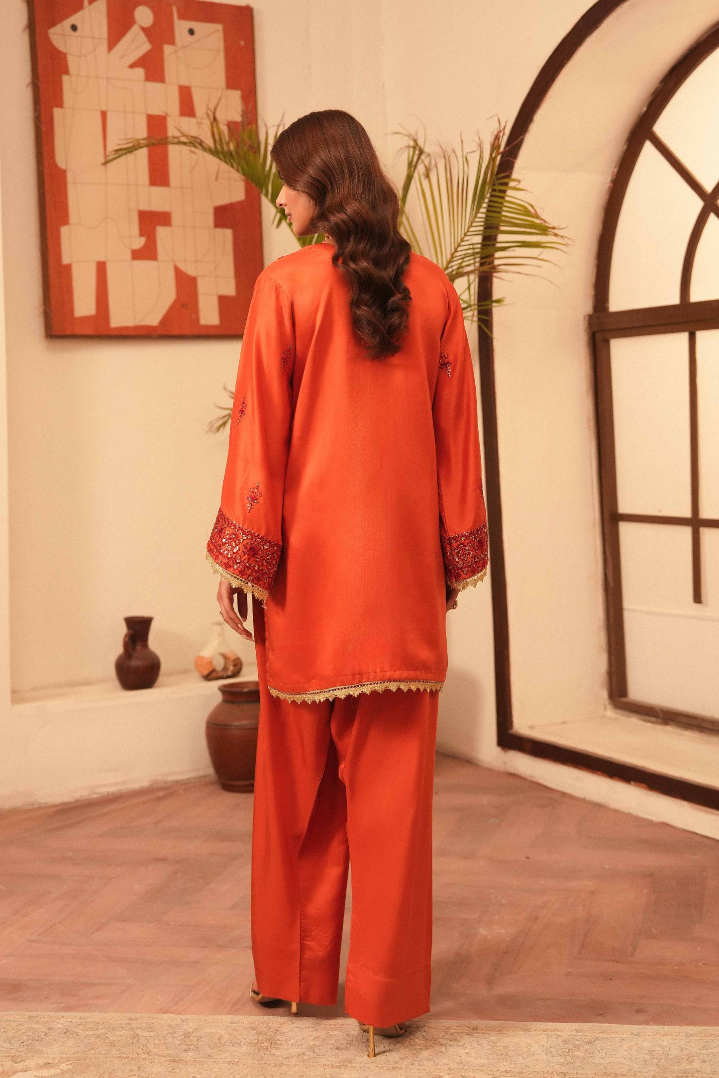 Elsa | Silk Embroidered 2PC