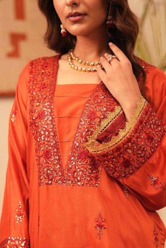 Elsa | Silk Embroidered 2PC