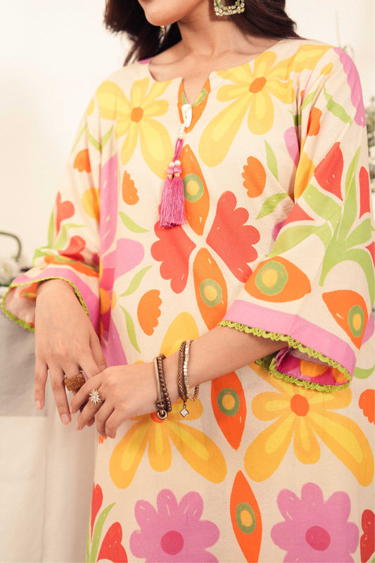 Reina | Floral Printed 2 Pc Shirt and Trouser