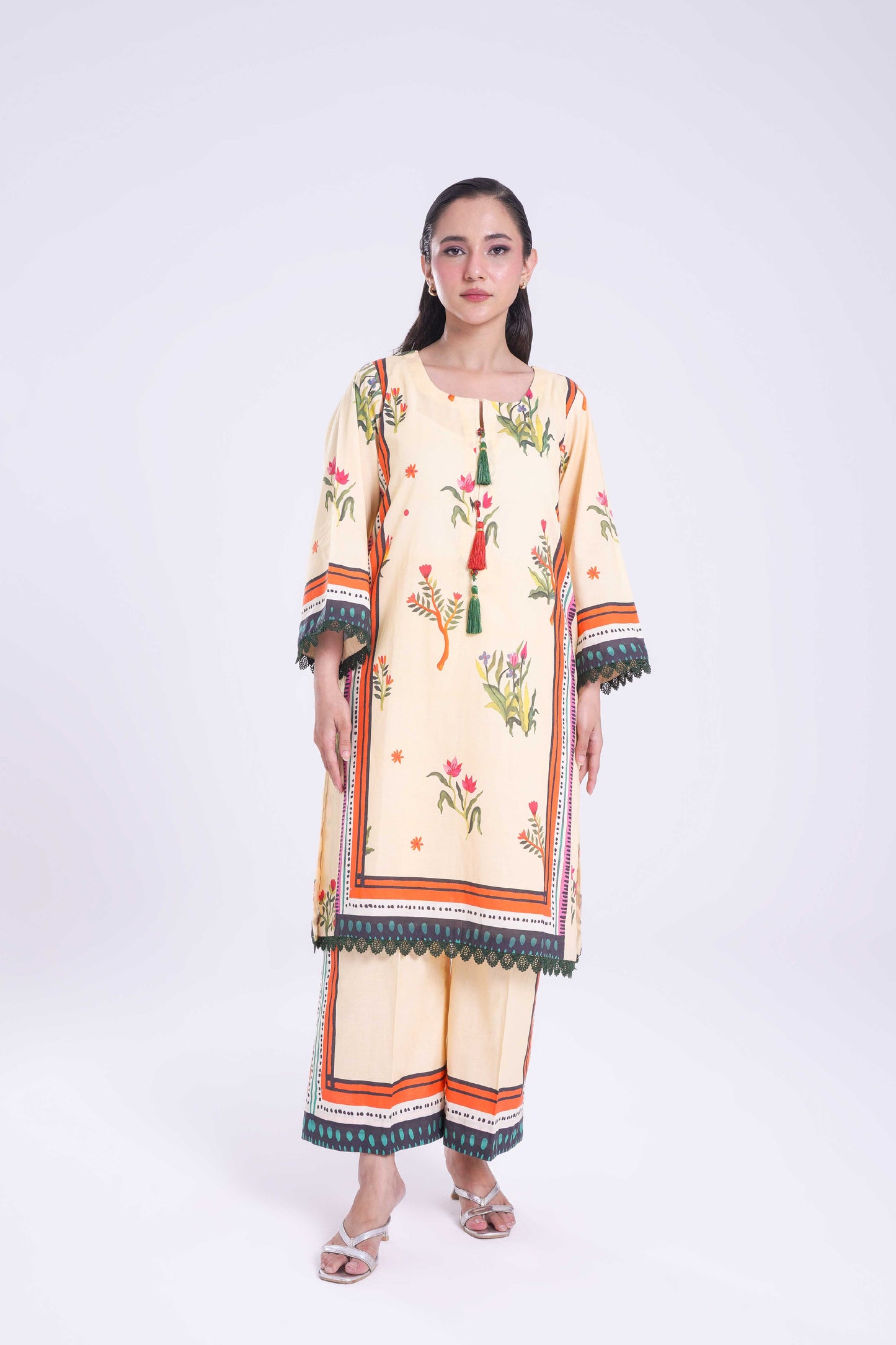 Evara | Printed 2 Pc Shirt and Trouser