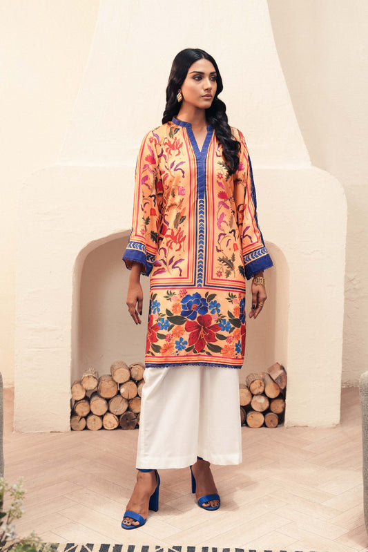 Elva | Printed Poly Lawn Shirt
