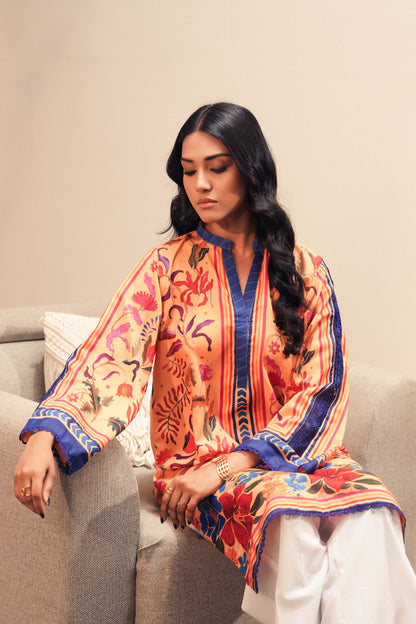 Elva | Printed Poly Lawn Shirt