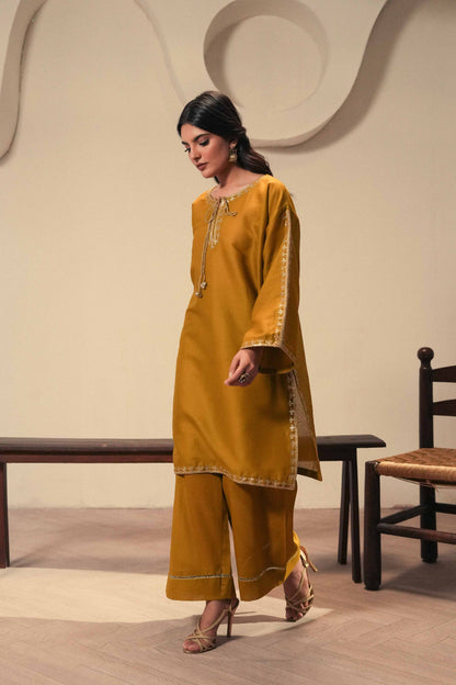Rhea | Jacquard Embroidered 2PC