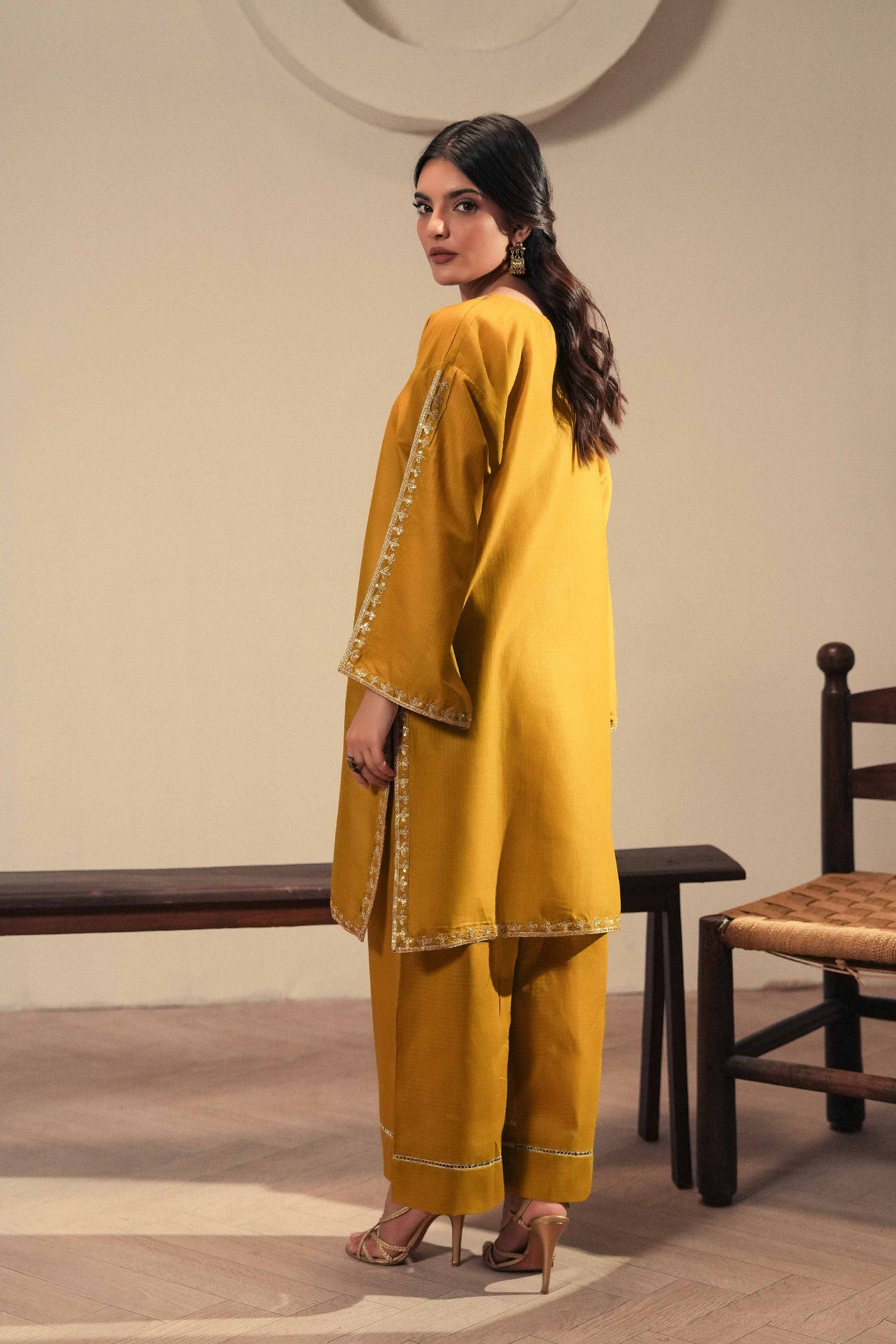 Rhea | Jacquard Embroidered 2PC
