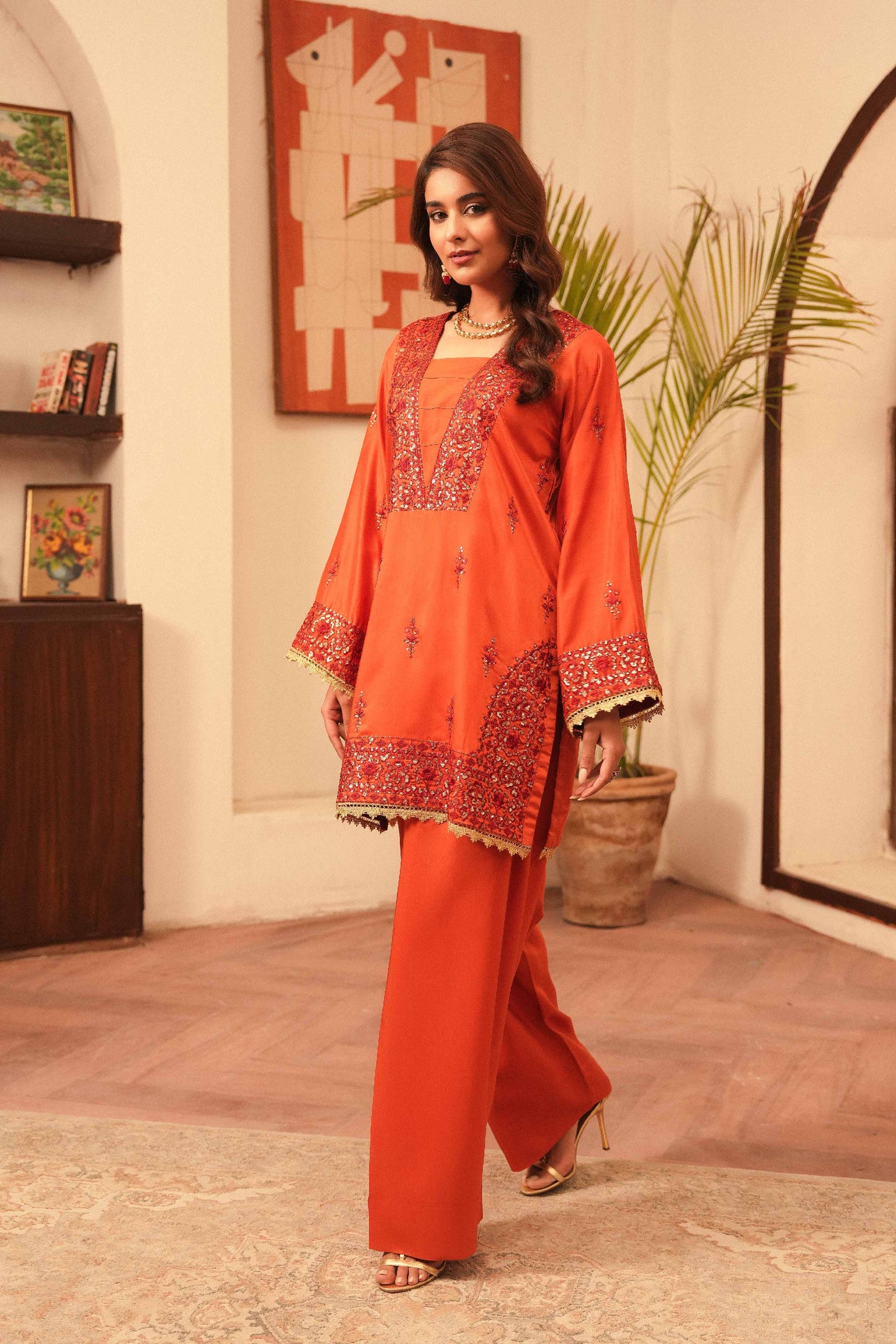 Elsa | Silk Embroidered 2PC