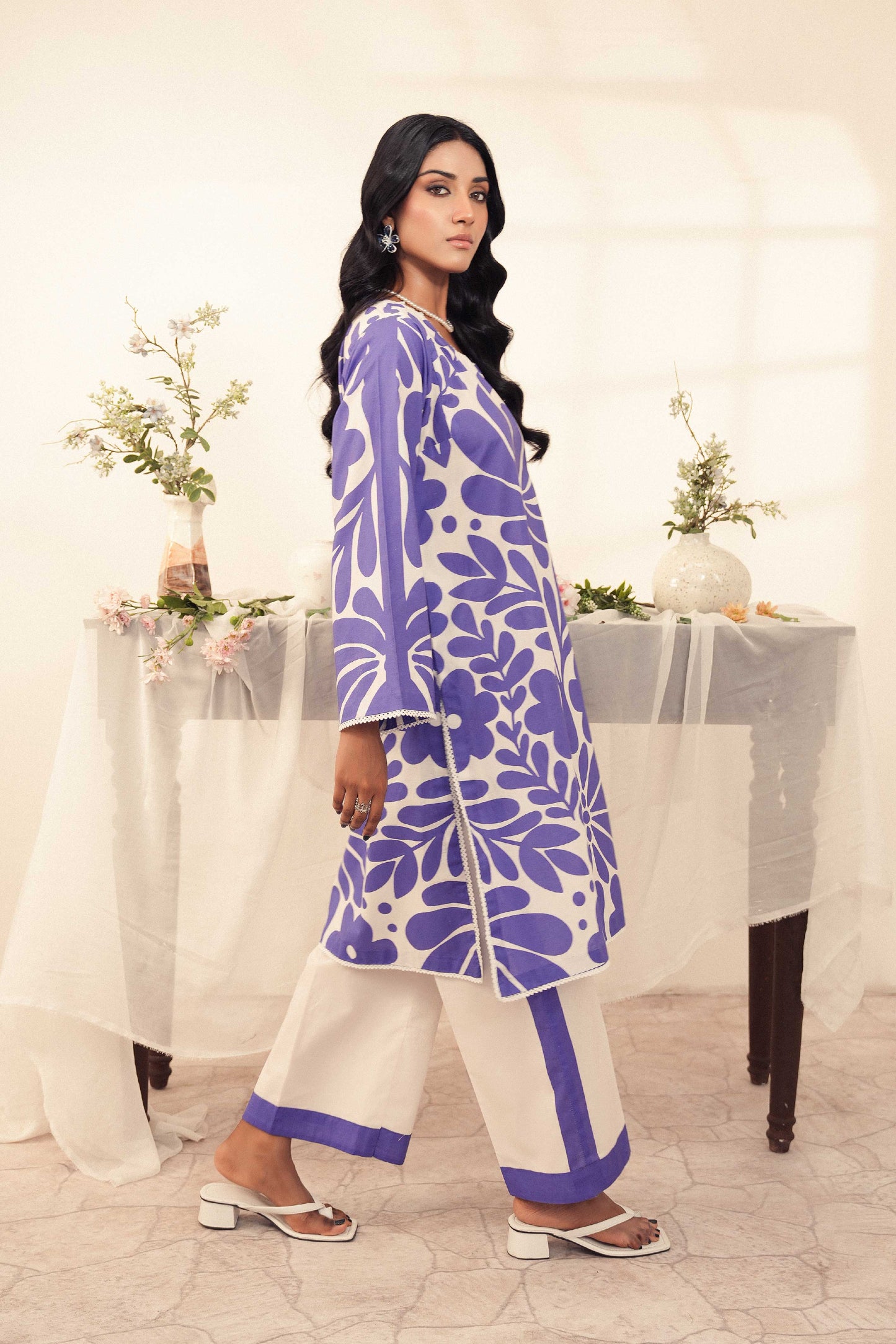 Amora | Printed 2 Pc Shirt and Trouser