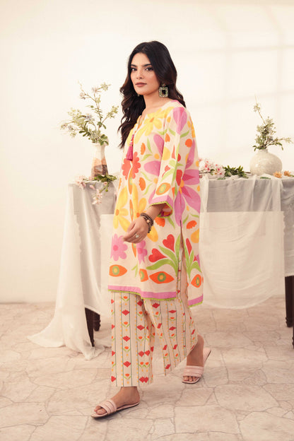 Reina | Floral Printed 2 Pc Shirt and Trouser