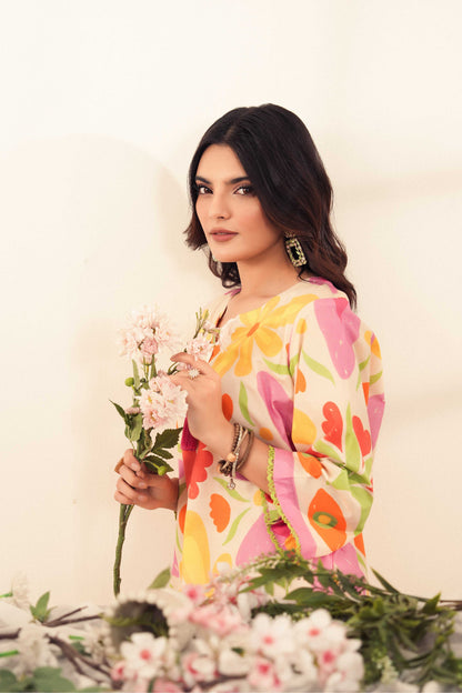 Reina | Floral Printed 2 Pc Shirt and Trouser