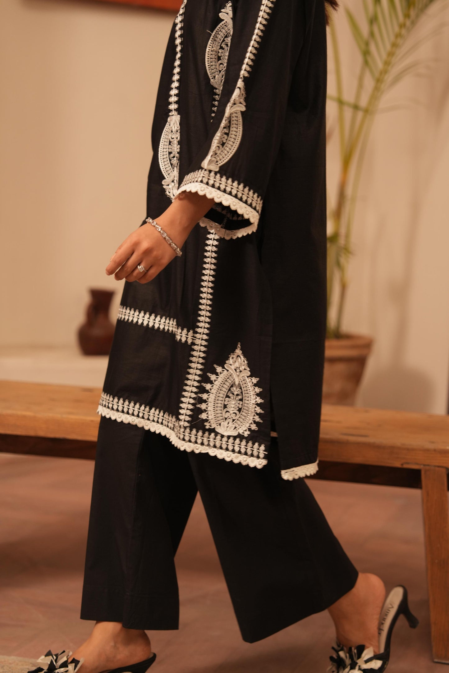 Zaya | Cotton Embroidered 2PC